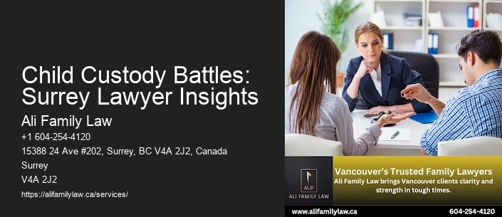 Child Custody Battles: Surrey Lawyer Insights