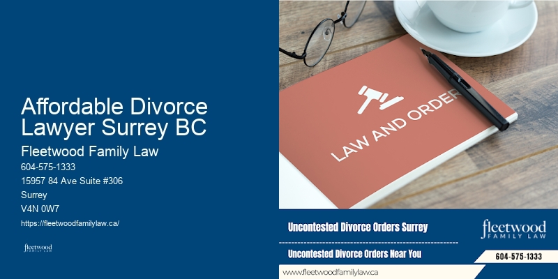 Family Law Cases Affordable Divorce Lawyer Surrey BC, BC