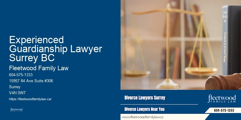 Experienced Guardianship Lawyer Surrey BC