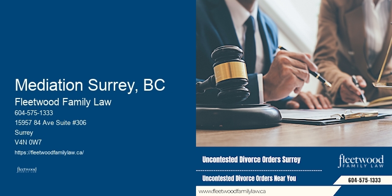Divorce and Family Law Firm Mediation Surrey, BC