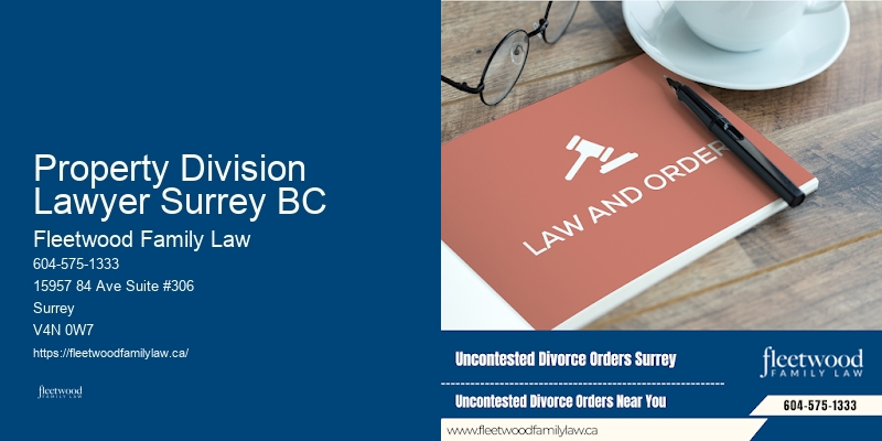 Property Division Lawyer Surrey BC Family Dispute Lawyer