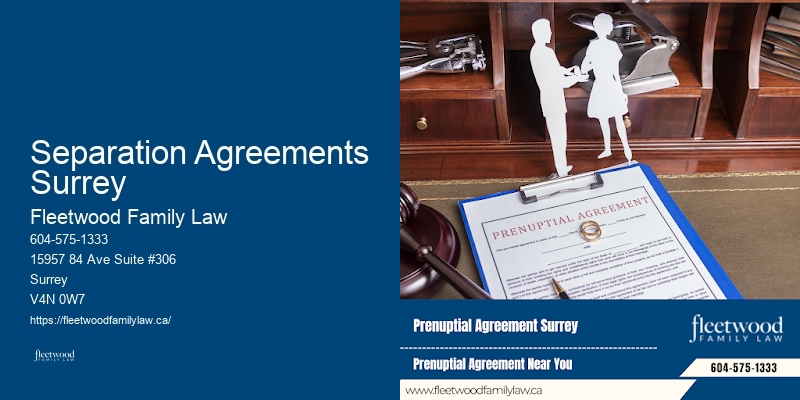 Spousal Support Separation Agreements Surrey BC