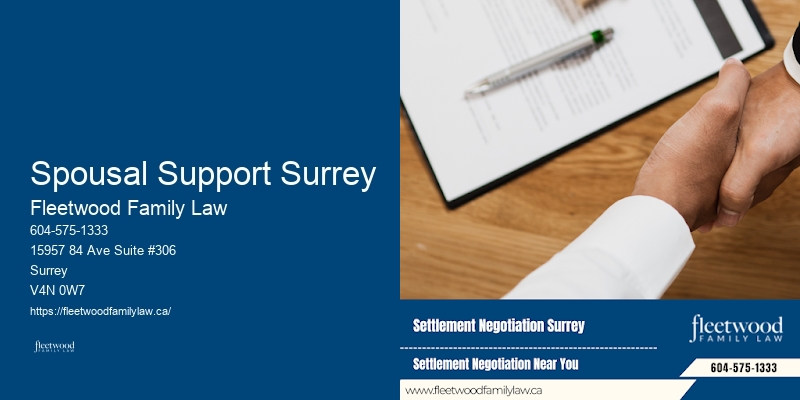 Family Lawyer Spousal Support Surrey BC
