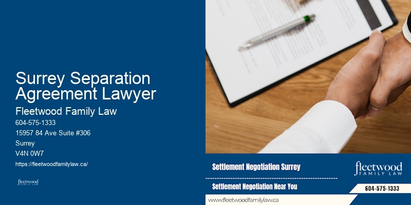 Divorce Mediation Surrey Separation Agreement Lawyer BC