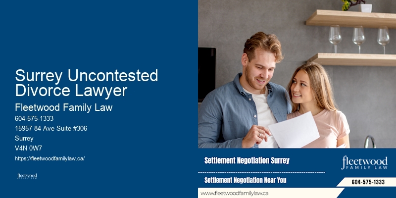 Surrey Uncontested Divorce Lawyer Family Law Office