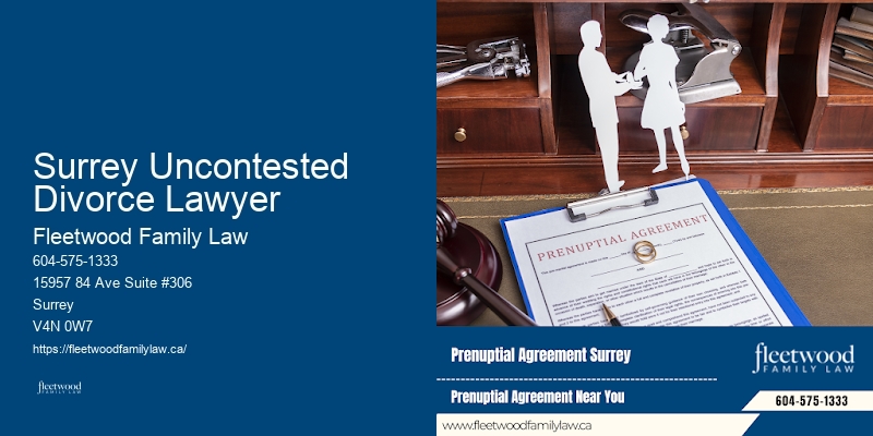 Surrey Uncontested Divorce Lawyer Child Custody Disputes Lawyer