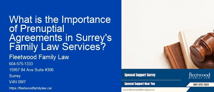 What is the Importance of Prenuptial Agreements in Surrey's Family Law Services?