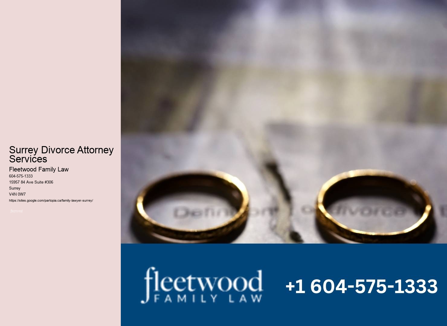 Surrey Family Law Attorney Services