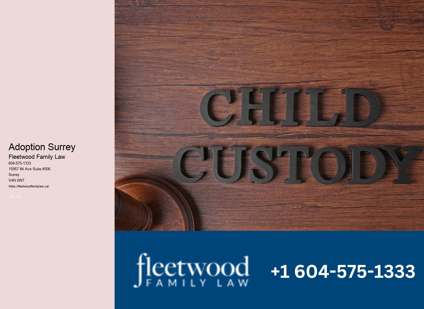 Family law guidelines Surrey