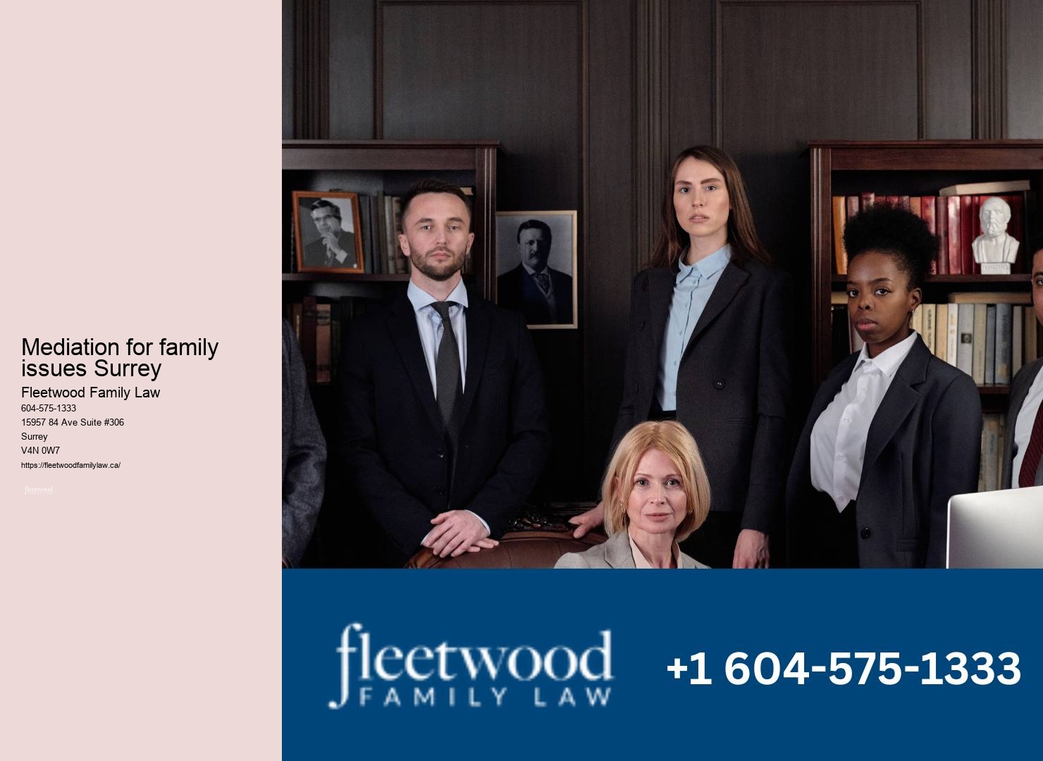 Mediation for family issues Surrey Family Law Office