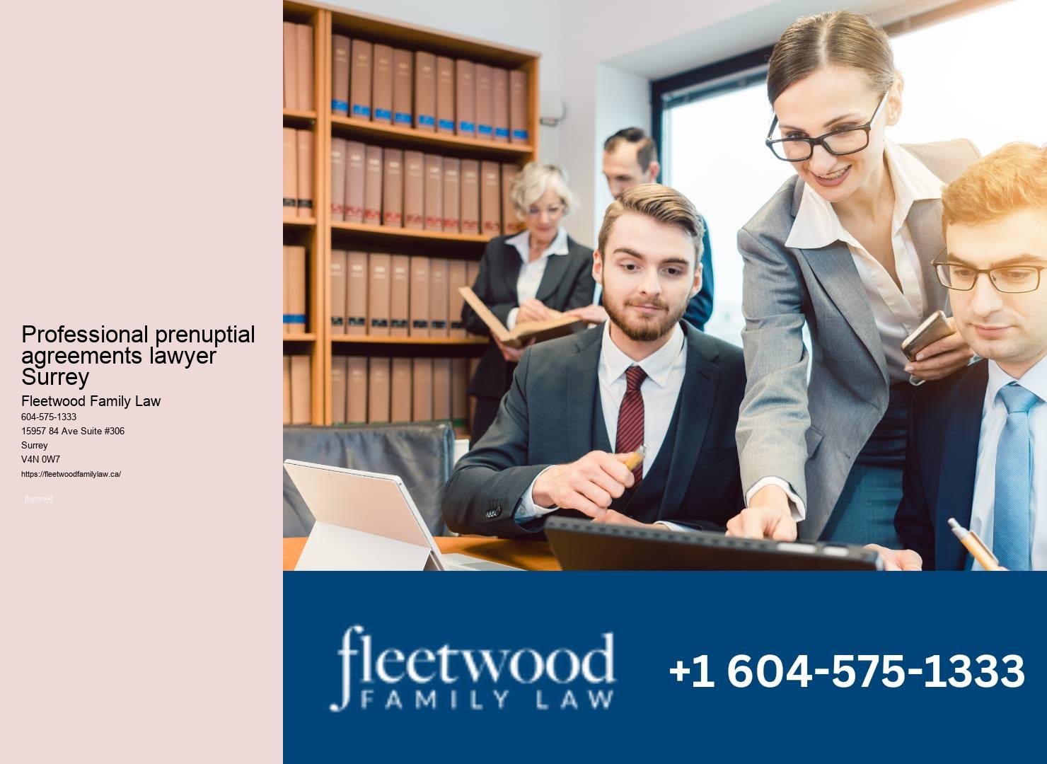 Family Law Firm Professional prenuptial agreements lawyer Surrey