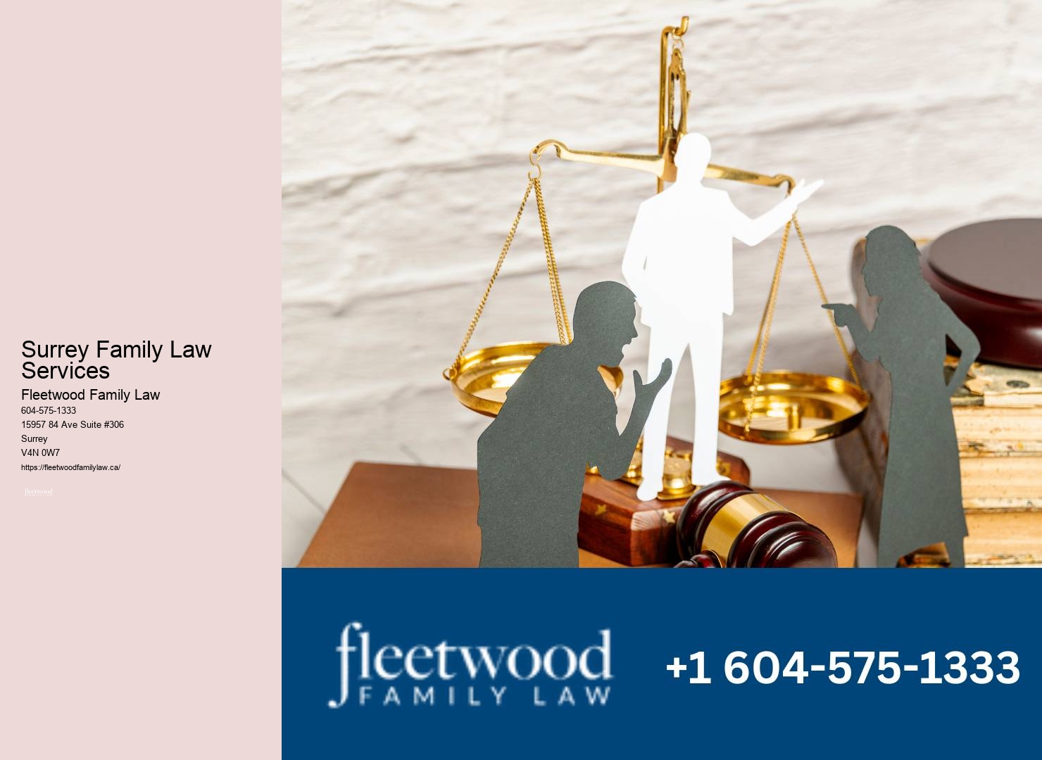 Surrey Family Law Services Child Support Lawyer