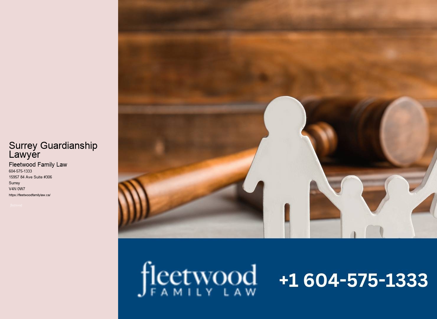 Surrey Guardianship Lawyer Child Support Legal Counsel