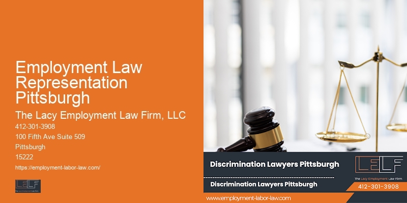 Employment Law Representation Pittsburgh workplace discrimination lawyer near me