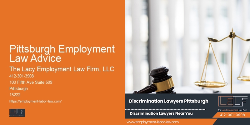 Pittsburgh Employment Law Advice workplace legal advice