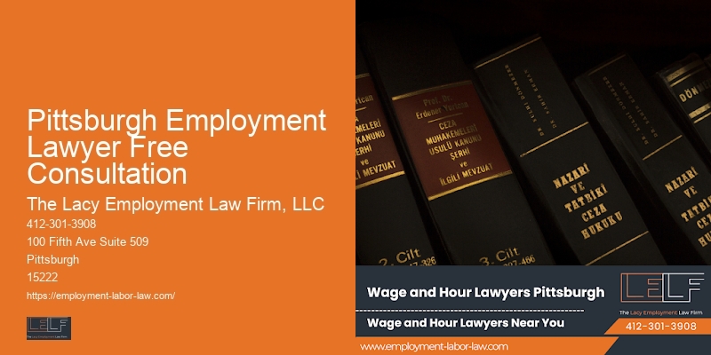 Non-compete contract legal support Pittsburgh Employment Lawyer Free Consultation