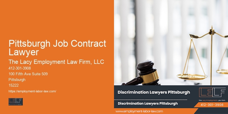 Legal Services for Employment in Pittsburgh Job Contract Lawyer