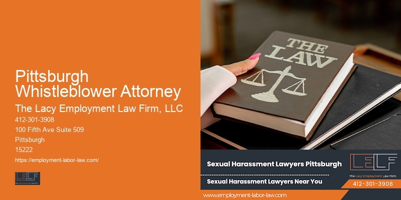 Pittsburgh Whistleblower Attorney employment legal advisor