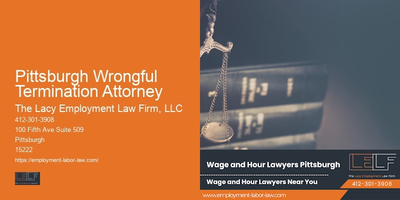 Pittsburgh Wrongful Termination Attorney workplace bullying legal support