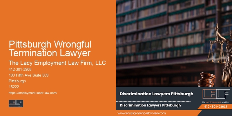 Pittsburgh Wrongful Termination Lawyer employment litigation lawyer
