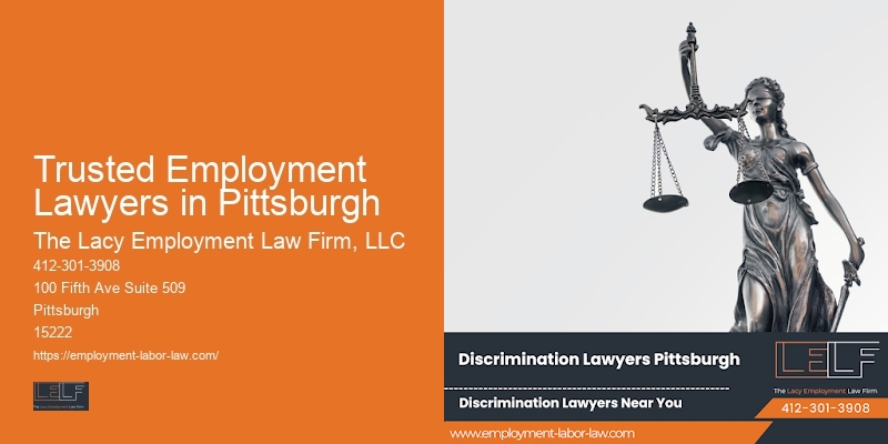 Trusted Employment Lawyers in Pittsburgh Employment Law Referrals