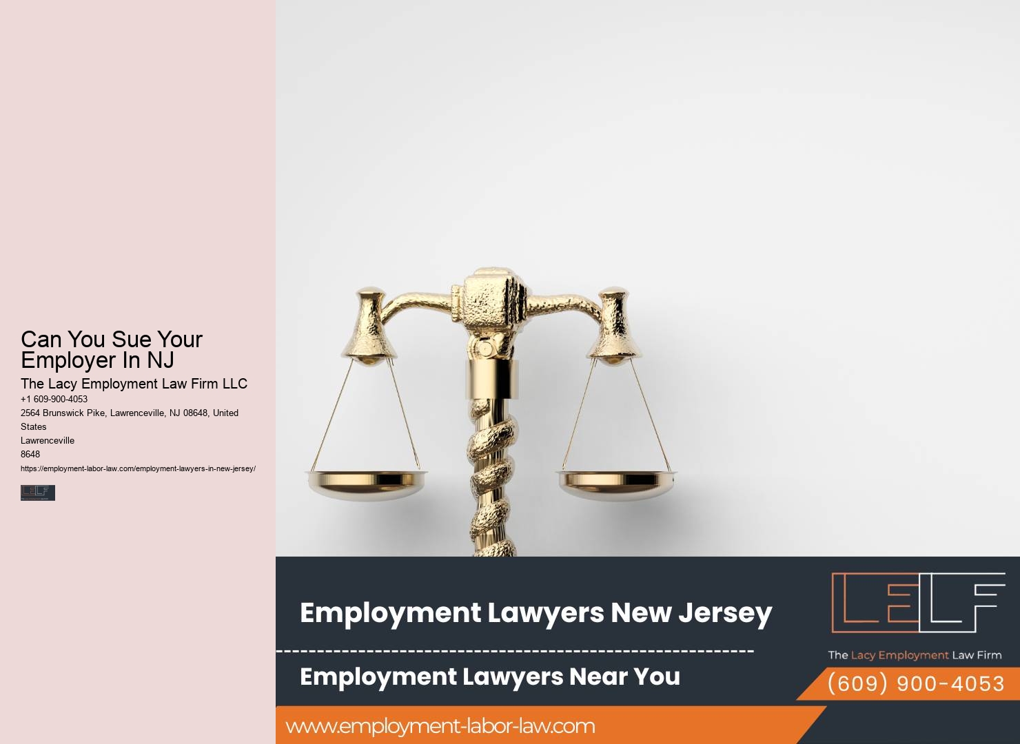 Can You Sue Your Employer In NJ