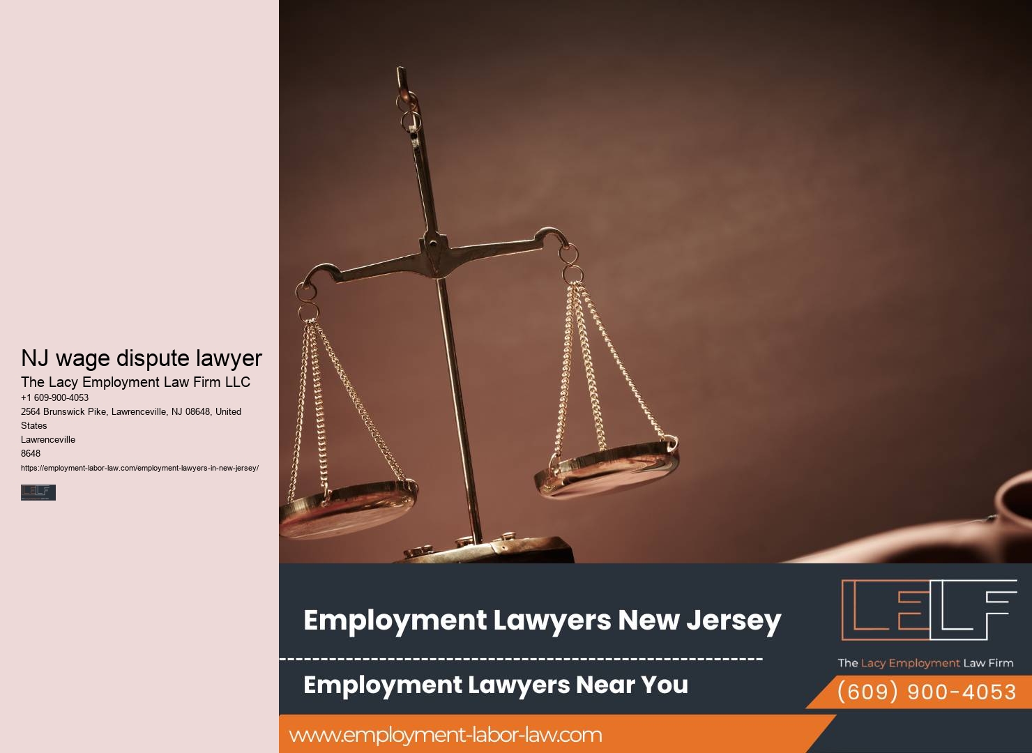 Employment law counsel NJ