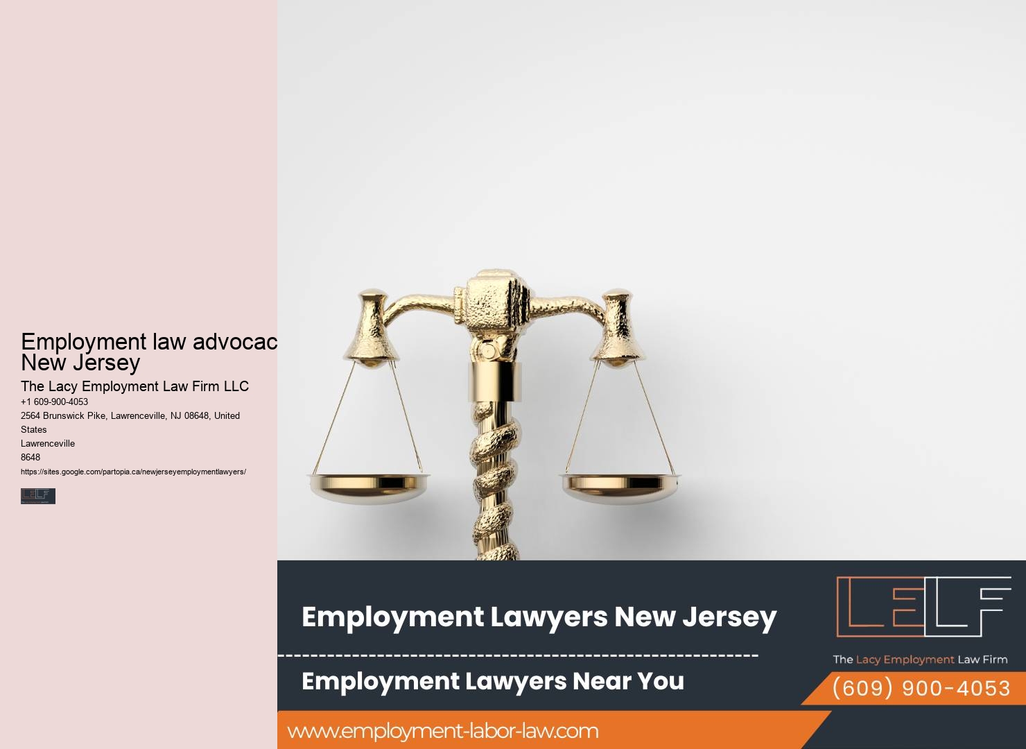 Employment law advocacy New Jersey
