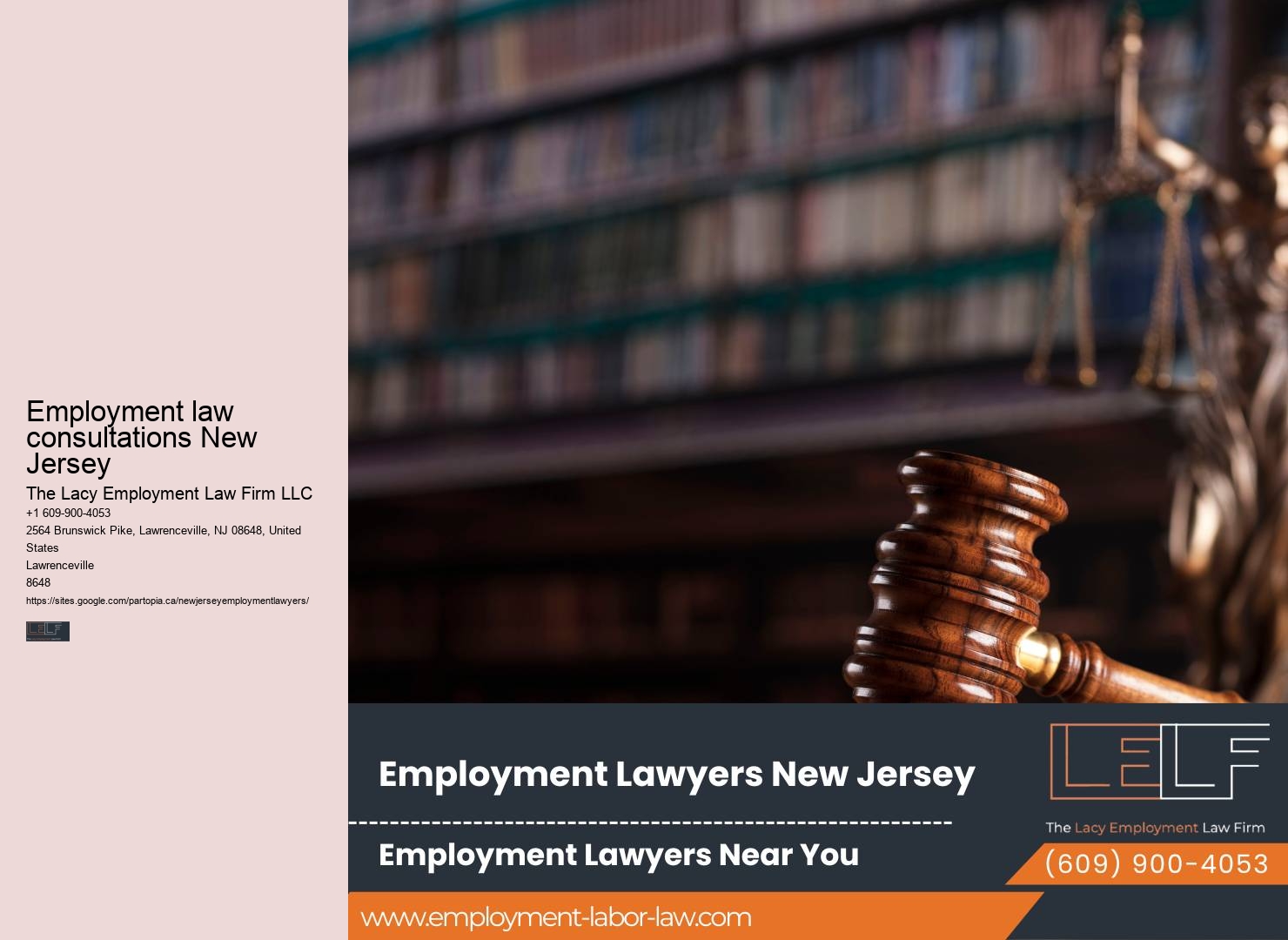 Employment law advocacy in NJ