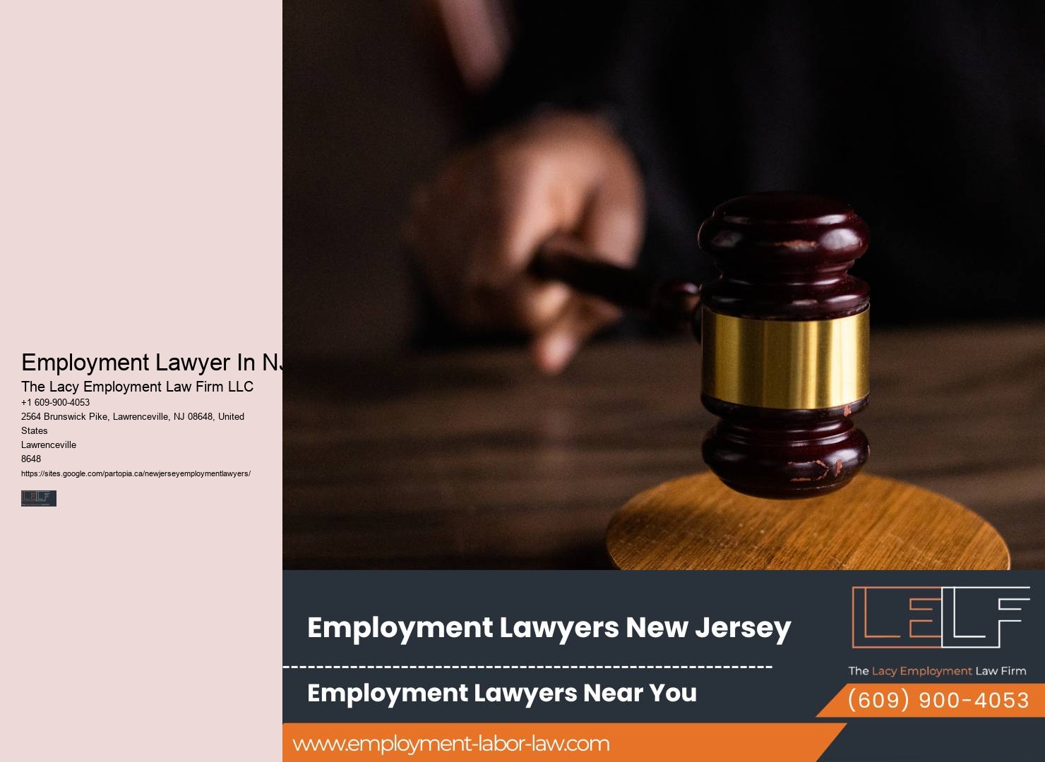 Employment law advocacy New Jersey