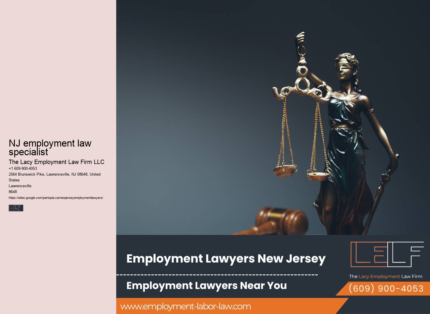 Employment law representation New Jersey