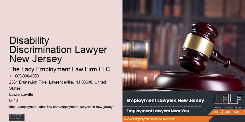 Disability Discrimination Lawyer New Jersey Employee Advocacy Attorney