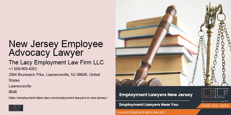Employment Law Litigation New Jersey Employee Advocacy Lawyer