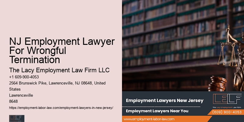 NJ Wrongful Termination Lawsuit Lawyer