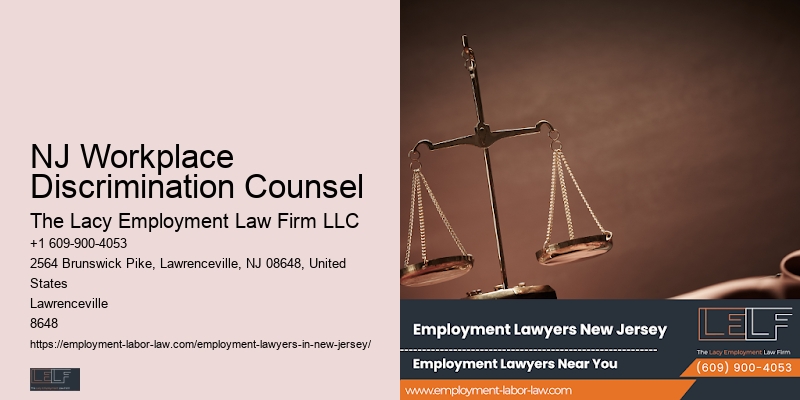 NJ Workplace Discrimination Counsel Wrongful Termination Claims