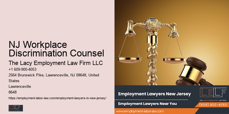 NJ Workplace Discrimination Counsel Employment Legal Services
