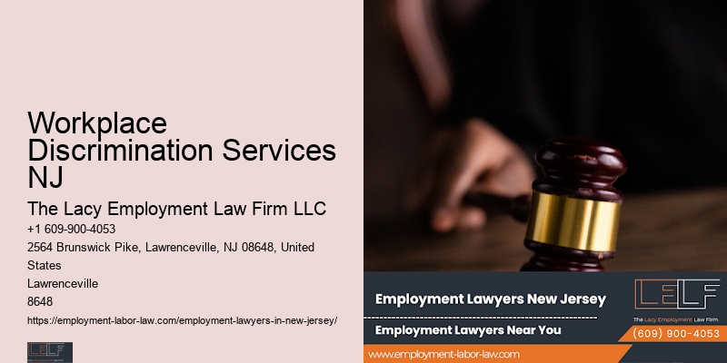 Workplace Discrimination Services NJ Workplace Legal Services