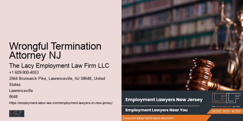 Wrongful Termination Attorney NJ Job Rights Legal Consultation