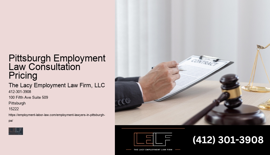 Pittsburgh Employment Law Counsel Charges