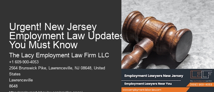 Urgent! New Jersey Employment Law Updates You Must Know