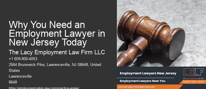 Why You Need an Employment Lawyer in New Jersey Today