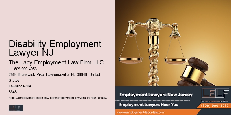 Employment Contract Disputes Disability Employment Lawyer NJ