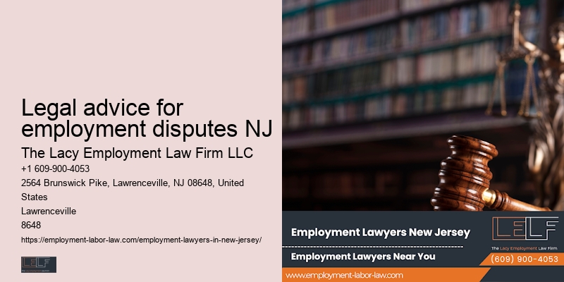 Employment Law Litigation Legal advice for employment disputes NJ