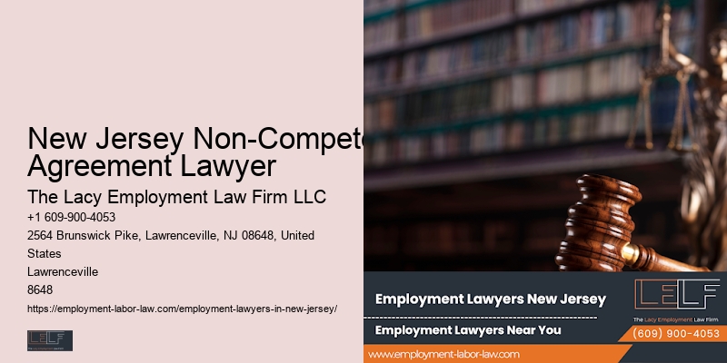 New Jersey Non-Compete Agreement Lawyer Workplace Legal Counsel