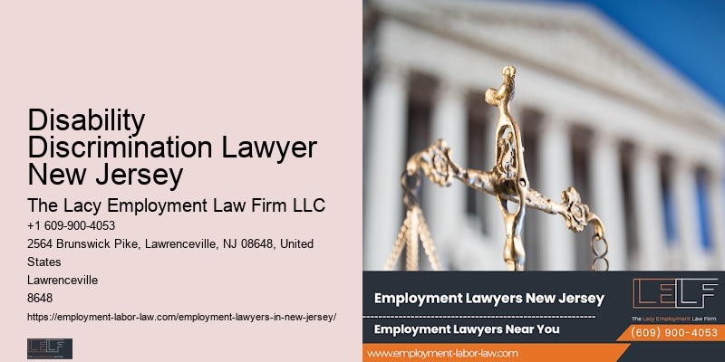 Workplace Mediation Attorney Disability Discrimination Lawyer New Jersey