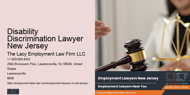 Employment Lawsuit Lawyer Disability Discrimination Lawyer New Jersey