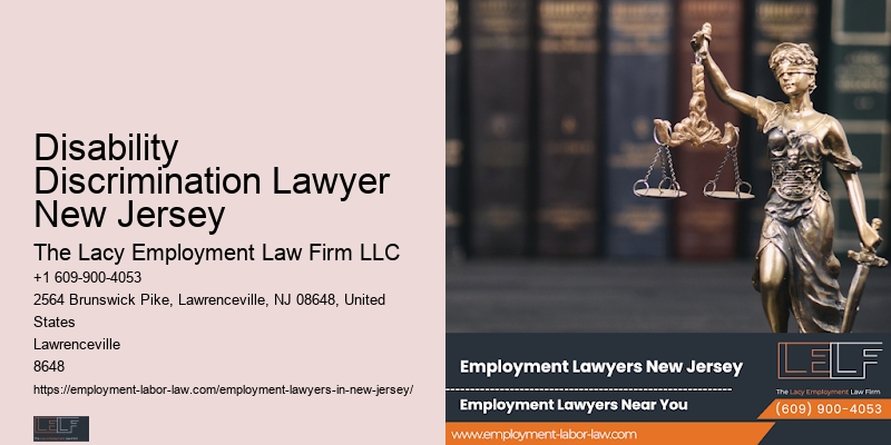Disability Discrimination Lawyer New Jersey Workplace Legal Services