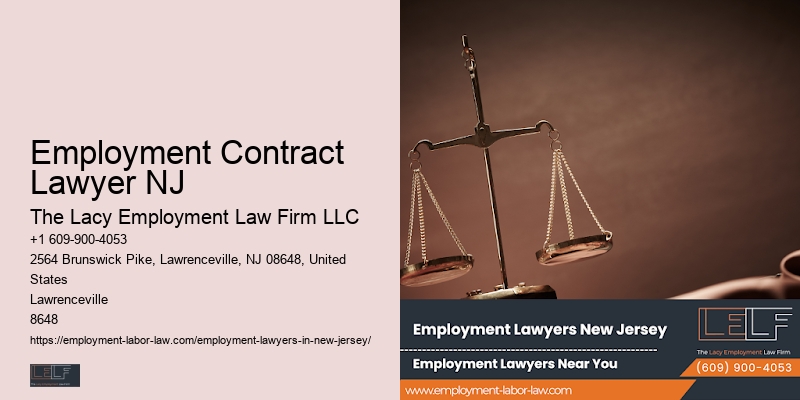Employment Contract Lawyer NJ Employment Law Counsel