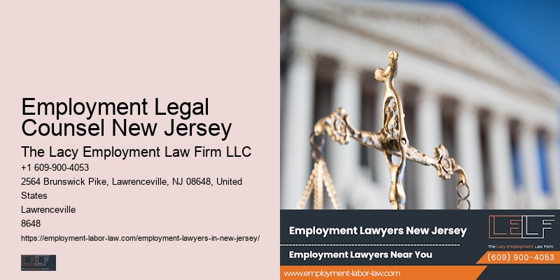 Employment Legal Counsel New Jersey Employee Rights Law Firm