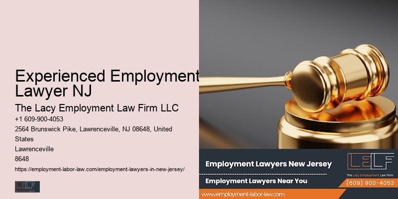 Lawyer for Workplace Issues Experienced Employment Lawyer NJ